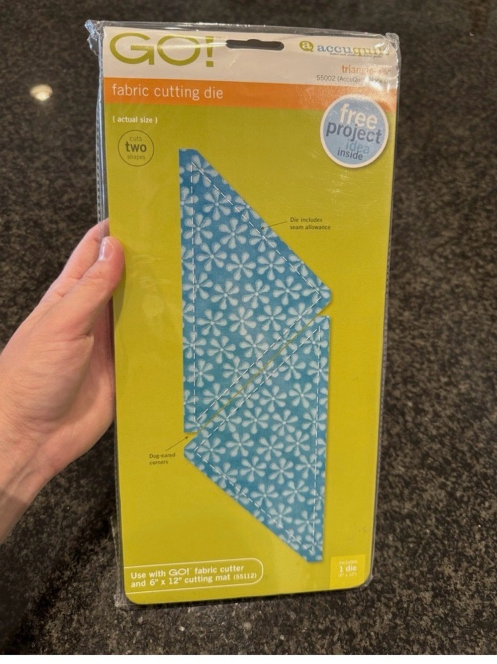 GO! Fabric Cutting Die - Blue